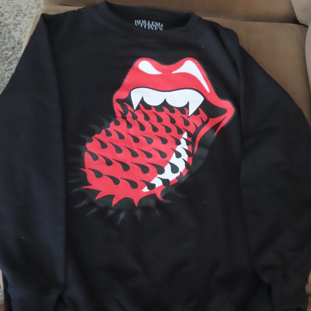 THE ROLLING STONES Halloween Vampire Spike Pullover Sweatshirt